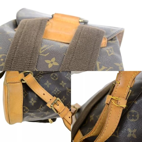 LOUIS VUITTON Montsouris GM Backpack Bag Monogram Leather Brown M51135 70FB218 - Picture 8 of 15